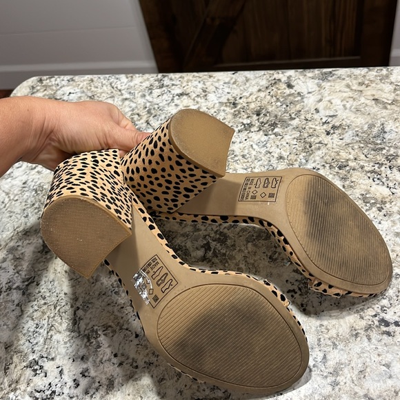 Qupid Dalmatian print block heels 8.5 - Picture 4 of 4